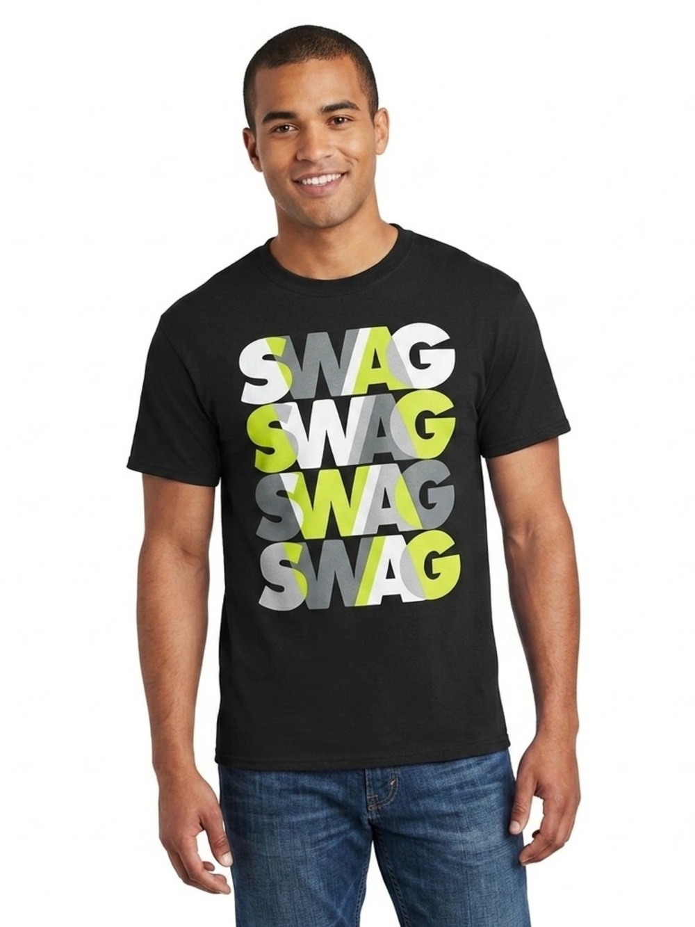 🌟Host Pick🌟Mens Black Swag Shirt